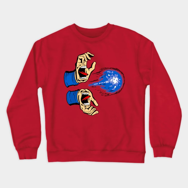 Screaming Hadouken Crewneck Sweatshirt by inkonfiremx